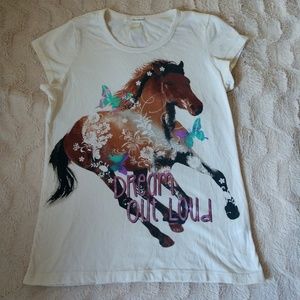 Girl's horse tee